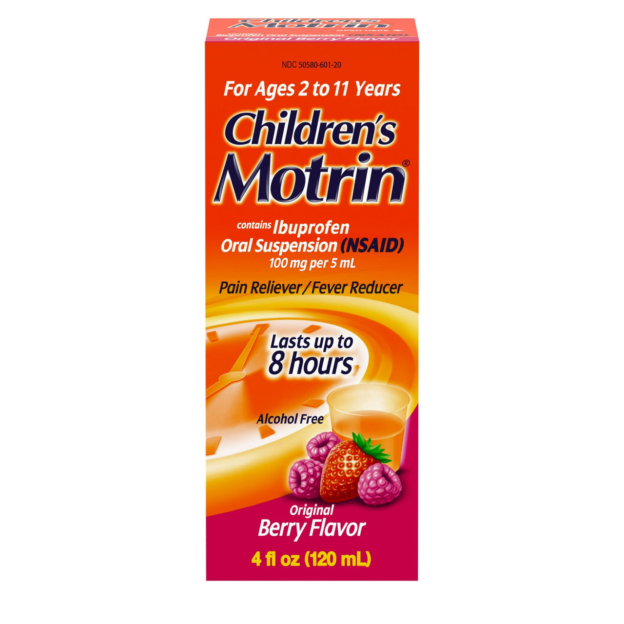 Motrin Childrens Ibuprofen Oral Suspension, Original Berry, 4 Oz